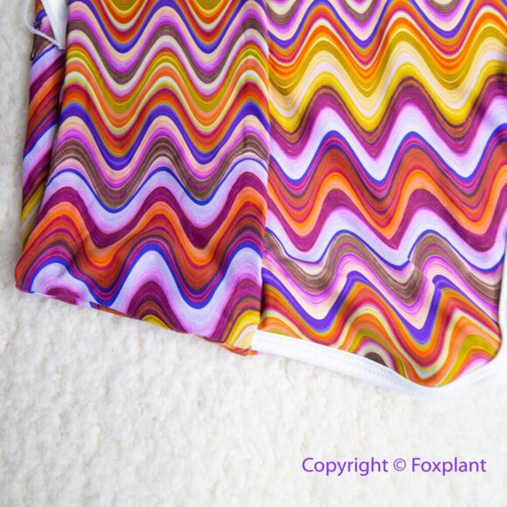 New! SALT GYPSY Free People bikini Bottoms in Soundwave print, size XS - Picture 8 of 12